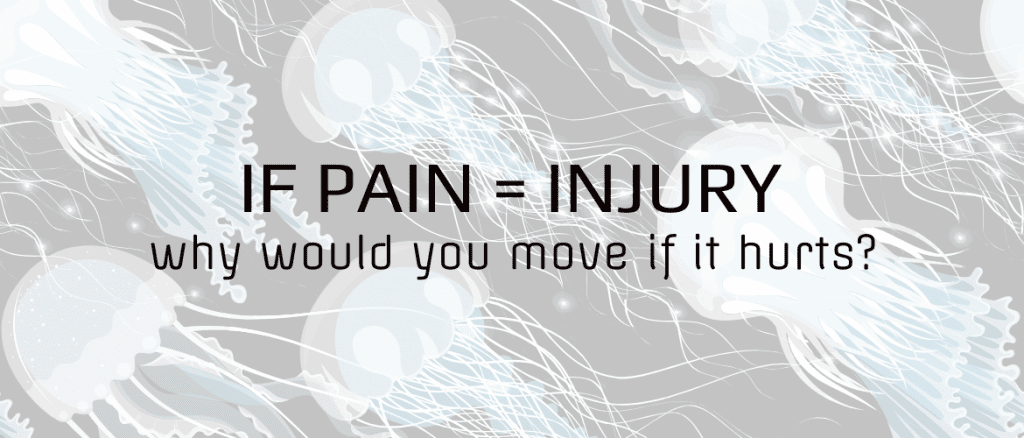 if pain equalled injury, why would you move if it hurts?
