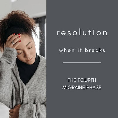 resolution of migraine is when the symptoms start to improve