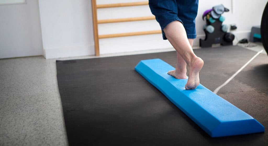 vestibular physiotherapy session focusing on balance and dizziness assessment at adelaide west physio.
