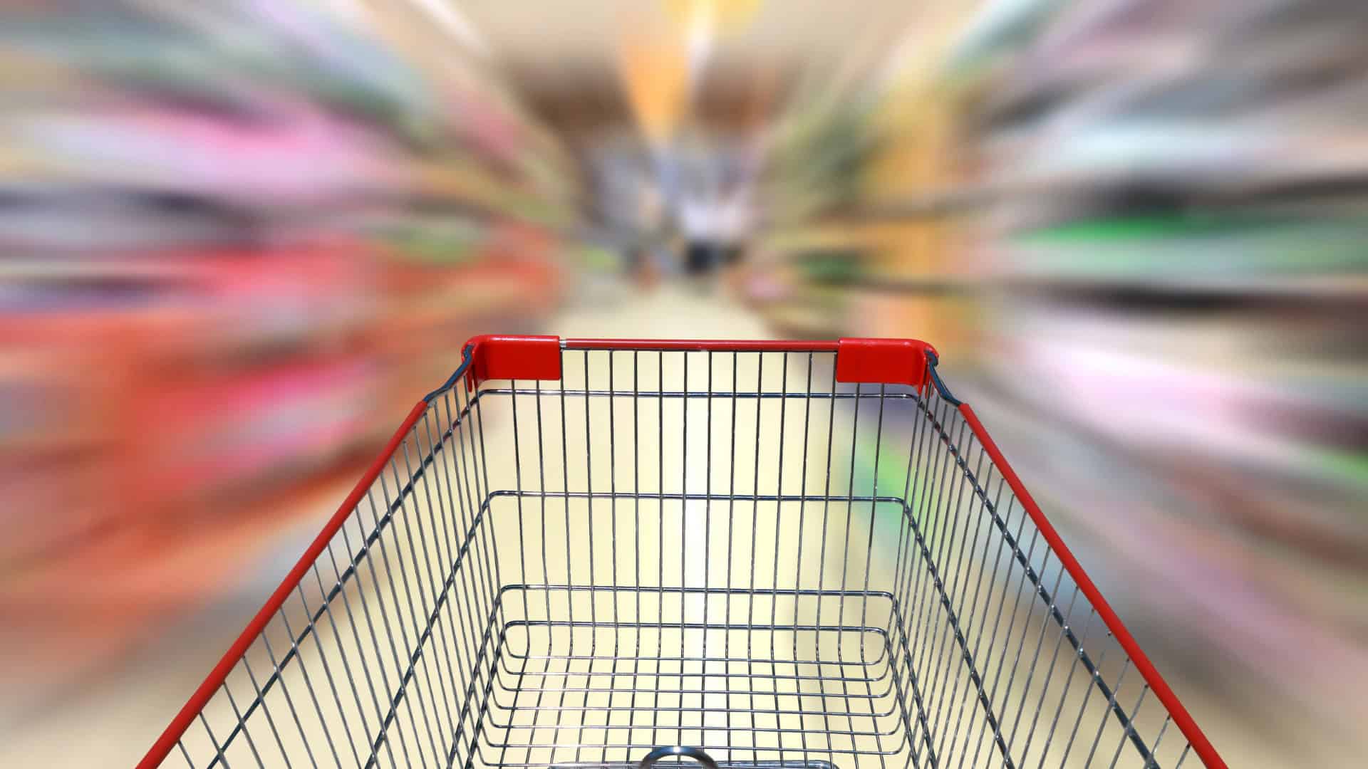 Supermarket aisle triggering dizziness symptoms in a person with PPPD in Adelaide