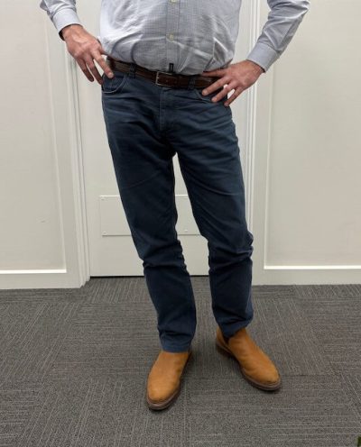 standing posture with hips out to one side